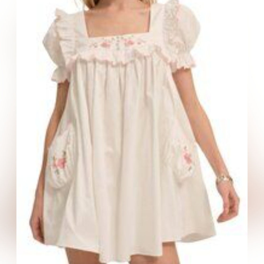 For Love And Lemons Mini Cotton Dress